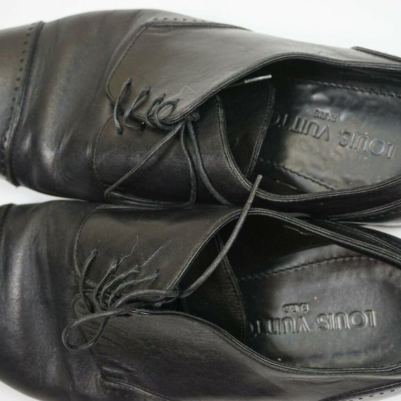 Louis Vuitton “Phat” Black Leather Boroque Cap Toe - Picture 7 of 8